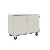 36" Tall Assembled Mobile 18 Trays Storage Cabinet with Doors - 80275 F36 - Steven's I.D.SYSTEMS®